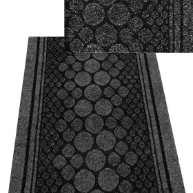 Teppichl&auml;ufer Kunstfaser schwarz Cork 50 B/L 67 x...