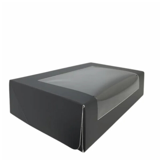 Sushi Faltbox schwarz / Fenster 200St. XL