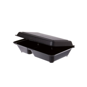 Mehrweg - Lunchbox 2-Fach schwarz